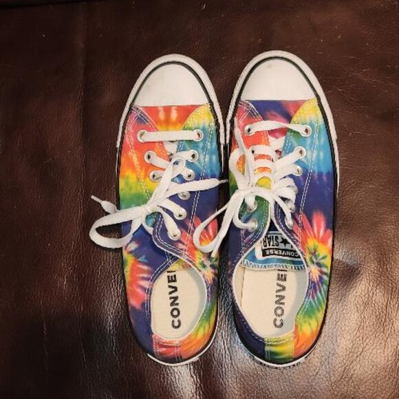 Converse Chuck Taylor All Star low-top tie-dye sneakers womens size 7.5 - Picture 5 of 9